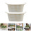 Gymnture Spring Galvanized Oval Planter With Handle - Set Of 2 10
