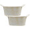 Gymnture Spring Galvanized Oval Planter With Handle - Set Of 2 1