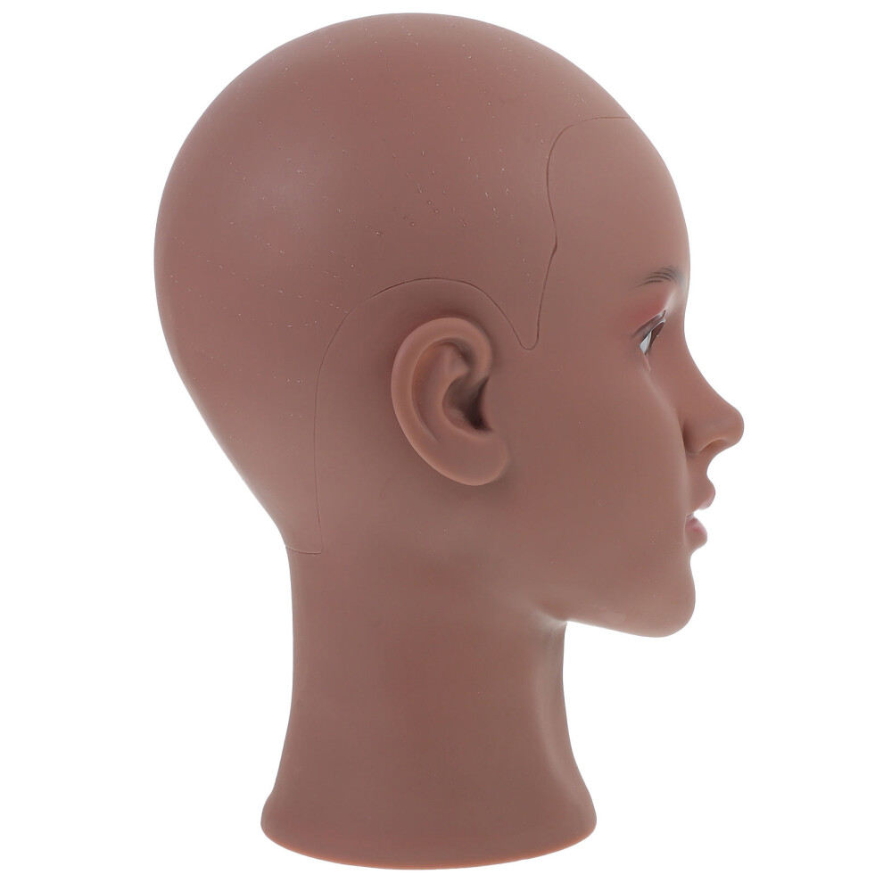Solustre Unisex Black Masteelf Bald Caps For Wigs Mannequin Head Hat Display Child