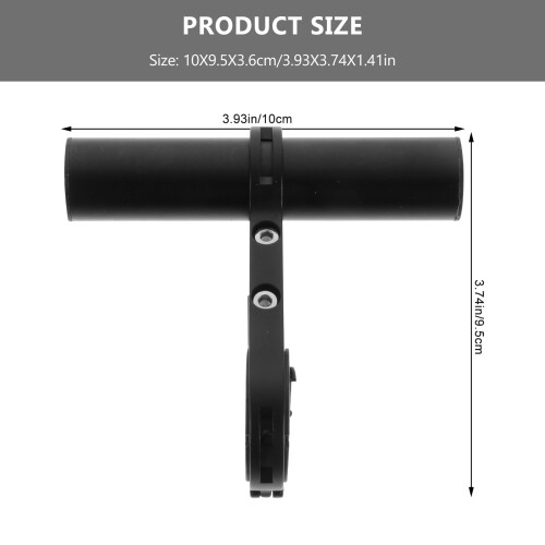 1Ensemble Porte-Extension Vélo Multi-Fonction Alliage Noir Durable 1