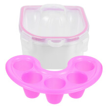 2Pcs Portable Nail Soak Bowls for Manicure Nail Art Hand Treatment