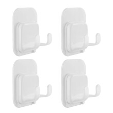 4 Pcs Holder Bathroom Suction Hooks Miss Man Wall Mount Organizer