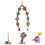 Bird Hanging Parrot Cage Bite Pendant With Bells And 4