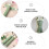 Raindrops  2 Pcs Door Refrigerator Handle Gloves Dishwasher Covers 10