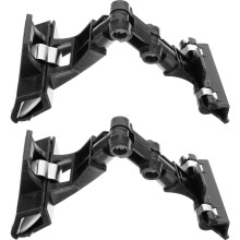 Store Sign Holder Price Tag Rotatable Clip Black Plastic 2pcs