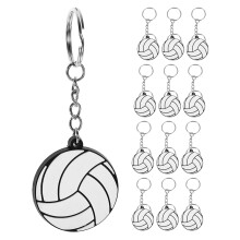 Sports Keyring Volleyball Modeling Keychain Zinc Alloy 16pcs