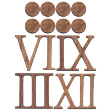Diy Wall Clock Numbers Wooden 1 Wall Decoration