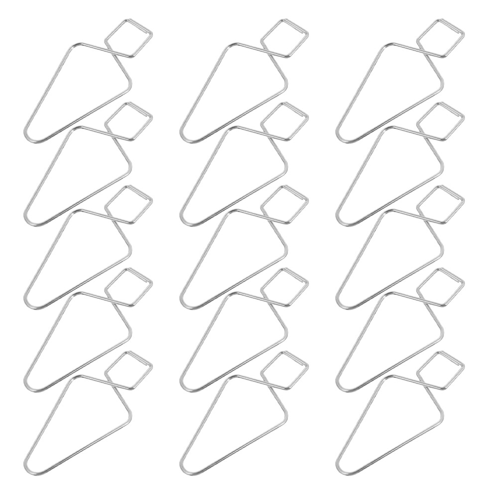 Mlins 30 Pcs Ceiling Card Slot Hook Hooks For Hanging Decor Silver 3164185383543