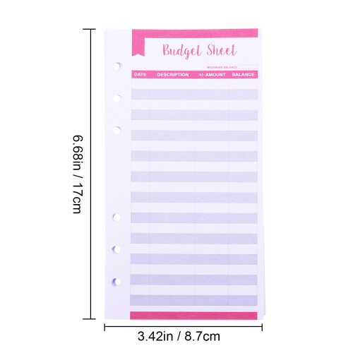 12pcs Expense Tracker Binder Budget Sheets Expense Budget Sheets 1