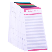 12pcs Expense Tracker Binder Budget Sheets Expense Budget Sheets