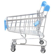 Mini Shopping Cart Mini Shopping Cart Metal Blue