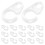 Drapery Rings With Hooks Plastic Transparent 30pcs 11