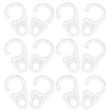 Drapery Rings With Hooks Plastic Transparent 30pcs