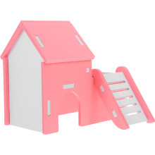 Cute Small Pet House Guinea Pig Hideout House Pink 1pcs