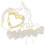Birthday Party Arrangement Led String Lights White 1set 8