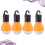 4 Pcs Camping Tent Lights Portable Collapsible Outdoor Flashlight 9