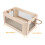 Beige Wood Storage Holder Cube Storage Organizer 1pack 2