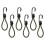 Camping Tent Accessories Hook Dark Green 6pcs 8