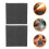 2pcs Black Graphite Carbon Felt Fireproof Welding Heat Barrier 11