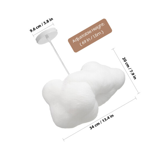 Cloud Led Pendant Light - Modern Ceiling Lamp For Home/Bar ,13.26in 1