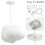 Cloud Led Pendant Light - Modern Ceiling Lamp For Home/Bar ,13.26in 8