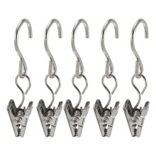 50 Pcs Hook Clip Hanging Hangers Curtain Track Hooks Drapery Clips