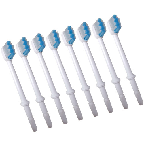 8pcs White Replacement Brush Heads For Oral Irrigator Accessories