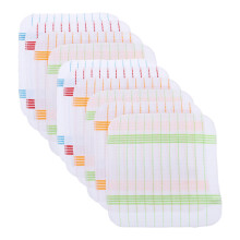 10Pcs Household Cotton Dish Towels Assorted Colors Heavy-Duty Cleaning