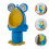Potty Training Urinal Blue 1pack 17.3x9.1x5.9in 11