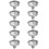 10pcs Kitchen Funnel Set For Home Accessories Silver 2