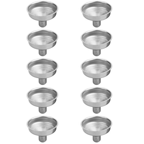 10pcs Kitchen Funnel Set For Home Accessories Silver 1