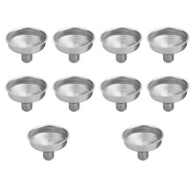 10pcs Kitchen Funnel Set For Home Accessories Silver