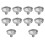 10pcs Kitchen Funnel Set For Home Accessories Silver 1