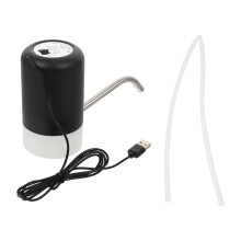 1Set Pompa Elettrica Acqua Nera Silicone Portatile
