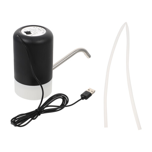 1Set Pompa Elettrica Acqua Nera Silicone Portatile
