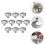 10pcs Kitchen Funnel Set For Home Accessories Silver 6