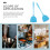 Raindrops Nonstick Spatulas Wok Cooking Seamless Design 2pcs 4