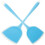 Raindrops Nonstick Spatulas Wok Cooking Seamless Design 2pcs 6