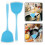Raindrops Nonstick Spatulas Wok Cooking Seamless Design 2pcs 3