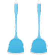 Raindrops Nonstick Spatulas Wok Cooking Seamless Design 2pcs