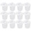 Raindrops  18 Pcs Storage Barrel Bins With Lids Containers Transparent 11
