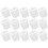 Raindrops  18 Pcs Storage Barrel Bins With Lids Containers Transparent 6