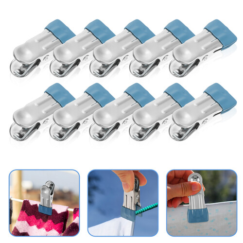 Multipurpose Clip Pins For Pool Cover Dark Blue 50pcs 1