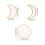 Moon Phase Mirror Wall Decorative Acrylic Gold 5pcs 3