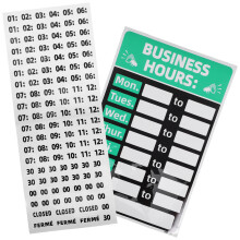 Masteelf Changeable Store Hours Sign Practical Shop Office