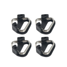 4 Pcs Split Ring Camera Belt Clip Stainless Steel Buckle Strap Metal