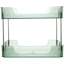 2-Tier Shelf Transparent 1 Set 13.17x8.65x10.41in