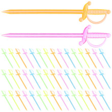 Cocktail Decoration Fruit Forks Assorted Colors 200pack