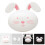 6 Pcs Bunny-Shaped Fillable Container Fake Egg Plastic Bunnies Decor 4