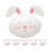6 Pcs Bunny-Shaped Fillable Container Fake Egg Plastic Bunnies Decor 3